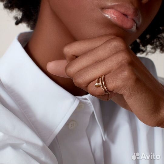 Кольцо Cartier Juste un Clou Rose Gold Diamonds CRB4210852