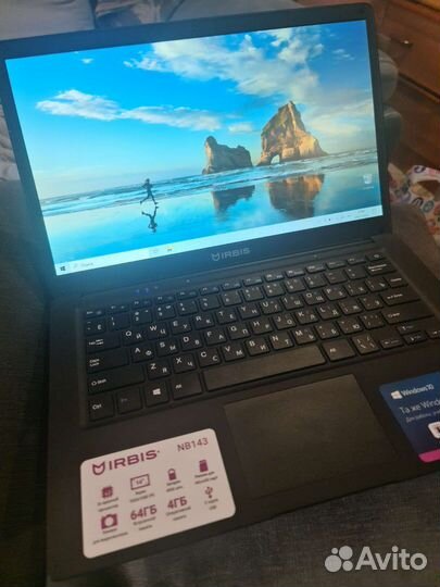 Ноутбук Irbis nb143 4/64 +120 ssd