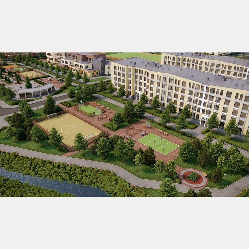 2-к. квартира, 54,1 м², 2/5 эт.
