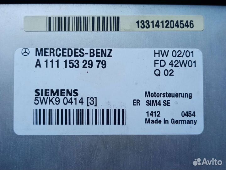 Блок управления двигателем Mercedes C W203