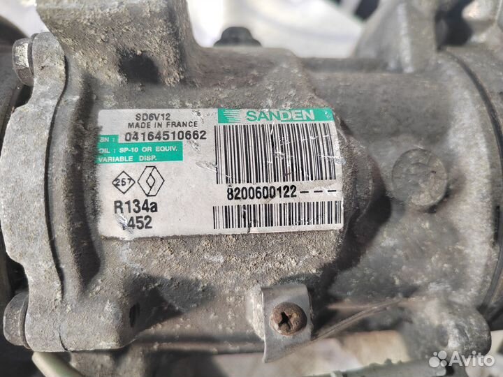 Компрессор кондиционера Renault Clio 2 K9K V-1.5dc