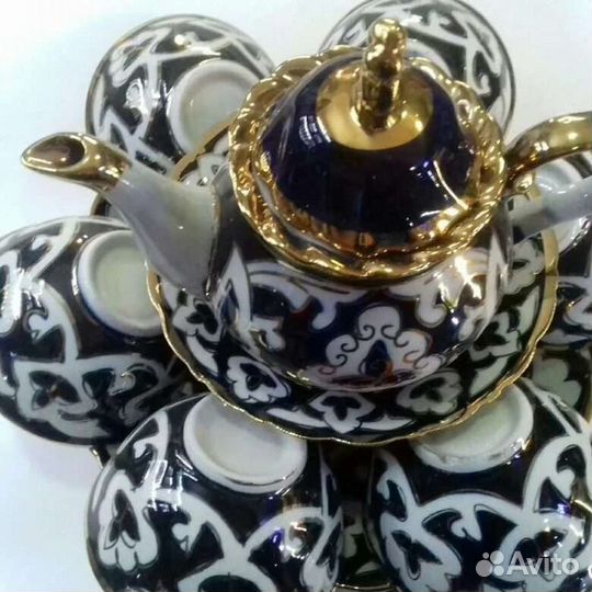 Узбекский чайный сервиз Пахта