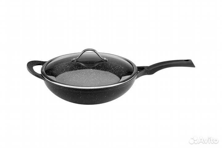 Сковорода-вок Vinzer Premium Granite Induction32см