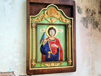 Икона Святого Трифона из дерева на заказ