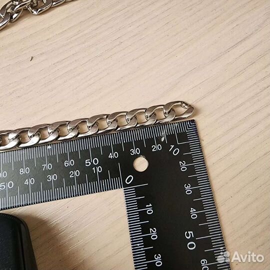 Цепь металлическая никель 67 см