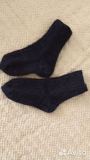 Носки варежки шерстяные вязаные