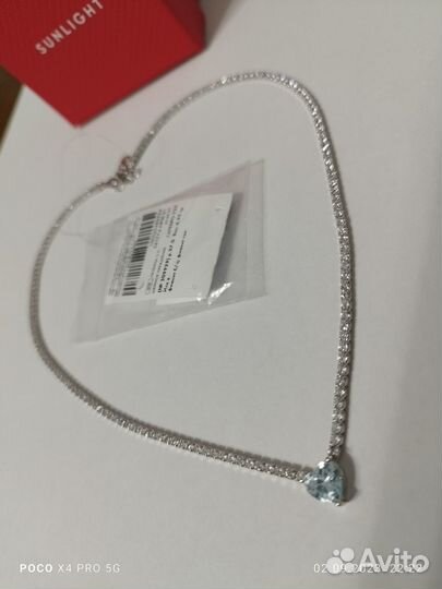 Колье серебро 925