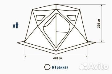 Палатка зимняя Higashi Camo Yurta PRO DC