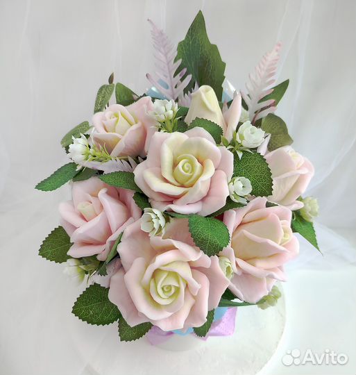 Букеты из мыльных цветов