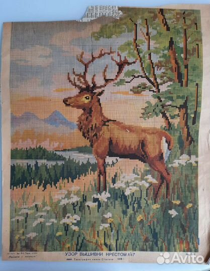 Бумажные старинные схемы для вышивки