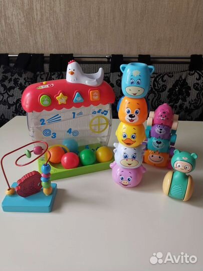 Игрушки. Пирамидка. Неваляшка. Руль