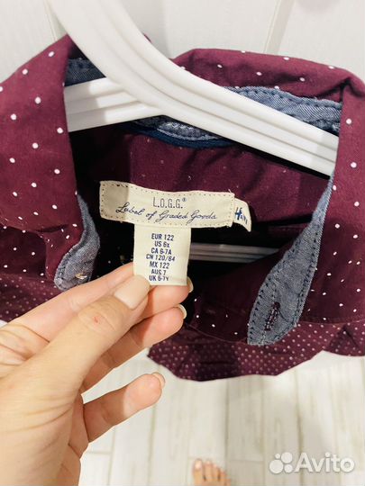 Рубашка hm на мальчика