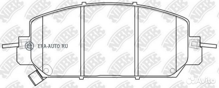 Nibk PN8818 Колодка тормозная диск. PN8818