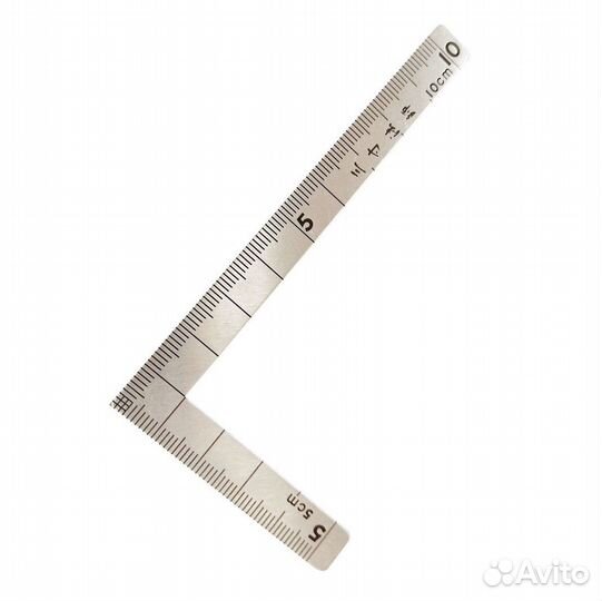 Угольник 5 на 10 см Shinwa 12101 с двусторонней шк