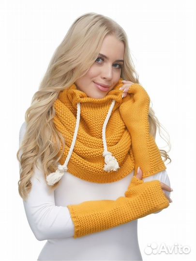 Шервуд снуд женский зимний вязаный