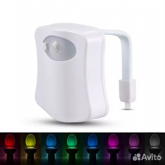 Ночник на ободок унитаза