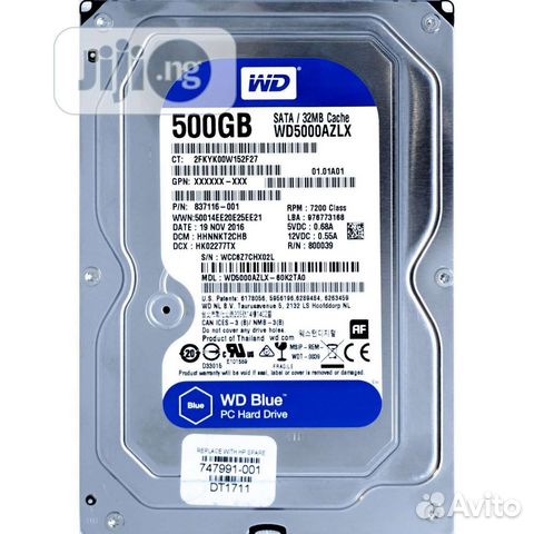 Жесткий диск HDD 500Gb SATA 3.5