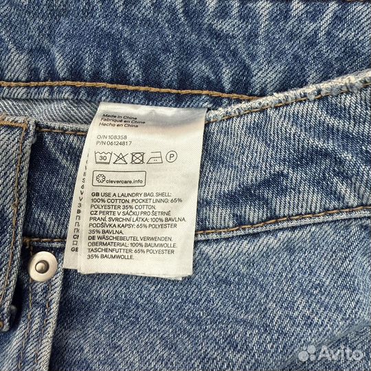 Джинсовые шорты h&m 42 eur (48 рус )