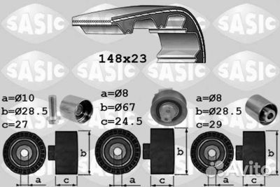 Комплект грм VAG 2.0 tfsi 06- sasic 1756074