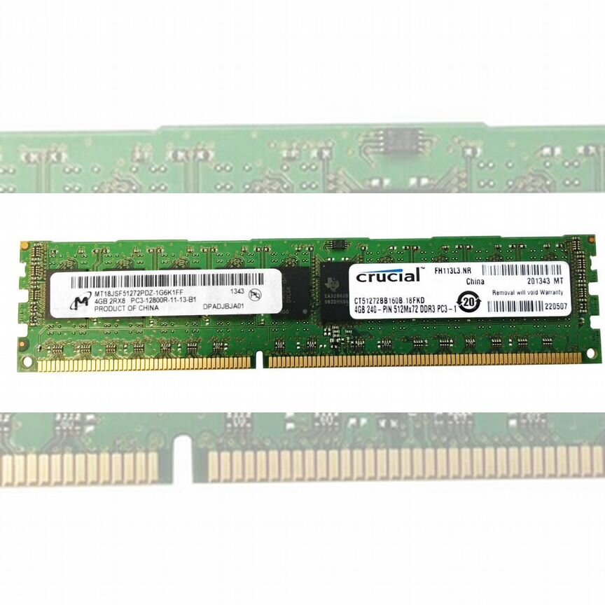 [CT51272BB160B] Оперативная Память Crucial 4gb Ct51272bb160b