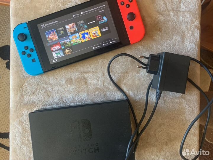 Nintendo switch rev 1 много игр