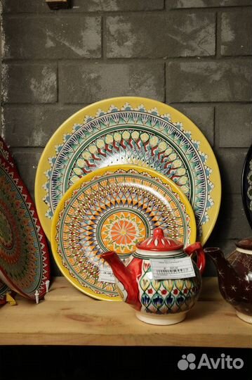 Посуда, сервисный набор, Узбекистанская Риштанская