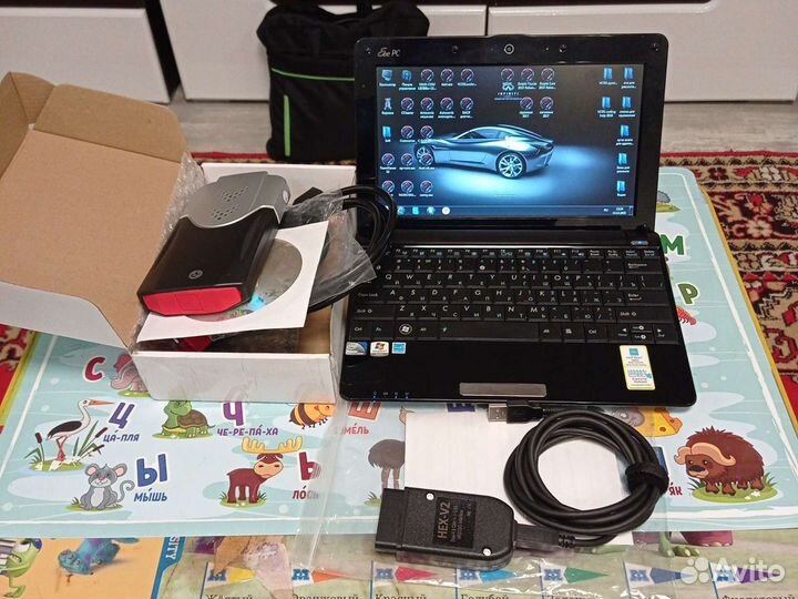 Сканер Делфи + нетбук +Вася диагност