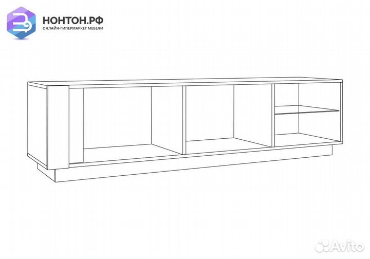 Тумба Арчи 10.86 дуб крафт золотой / камень темный