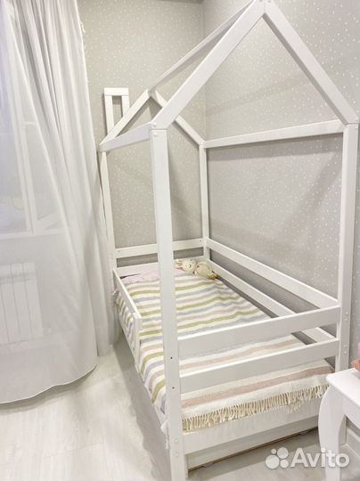 Детская кровать 80 160 домик
