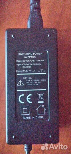 Блок питания WRP24E-148100D 14.8V 1A 5.5x1.7мм