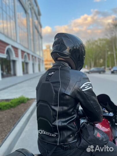 Кожаная мотокуртка Alpinestars