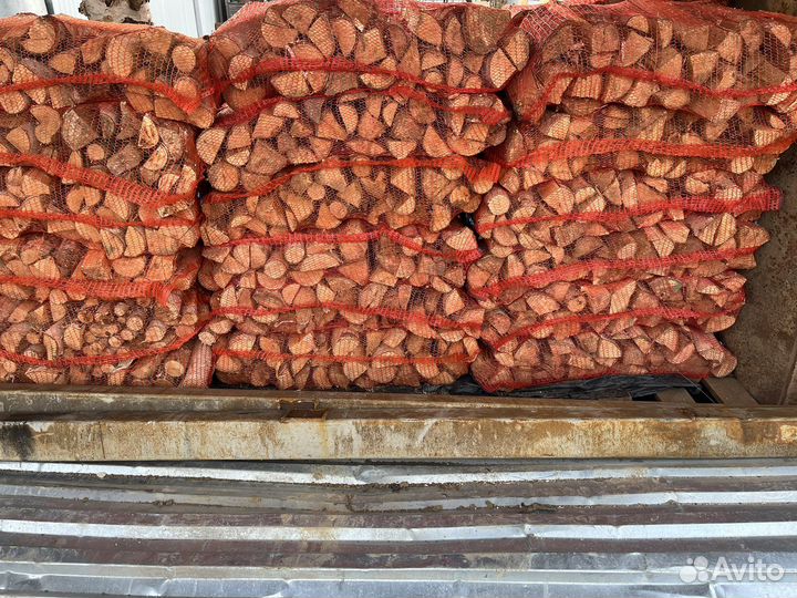 Берёзовые дрова в мешках