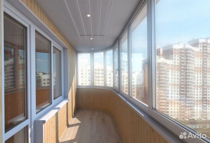 Остекление балконов и лоджий K1372