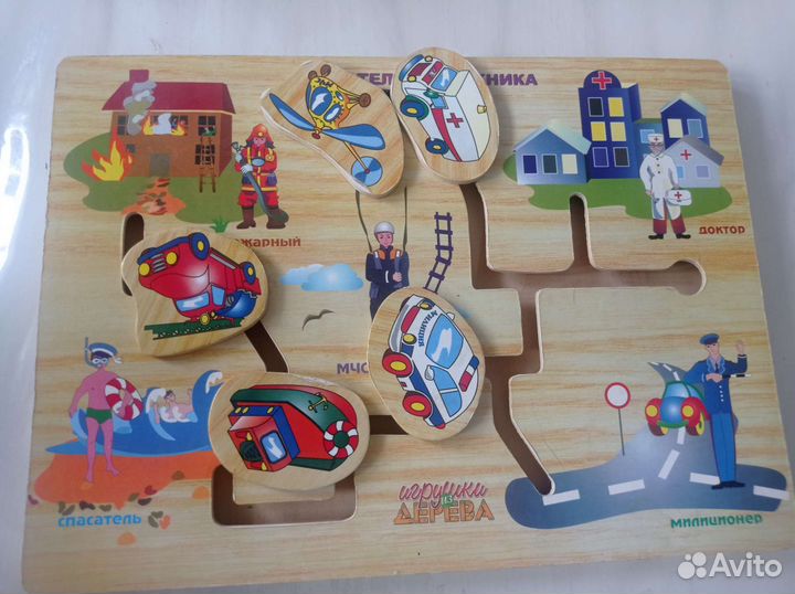 Развивающие деревянные игрушки