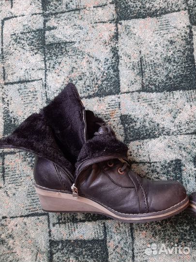 Ботинки женские 36 размер натуральная кожа