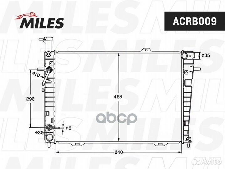 Радиатор hyundai tucson /KIA sportage 2.0/2.7 0