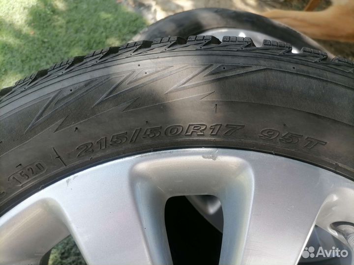 Зимния резина на дисках opel astra 215/50 R17