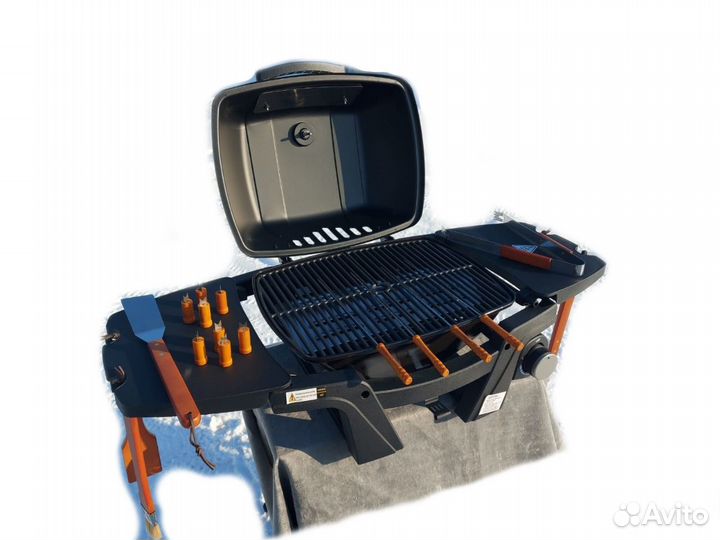 Гриль газовый 1+ / решётки чугун / шильда титан