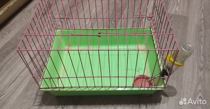 Клетка +поилка+кормушка для хомяка,морской свинки