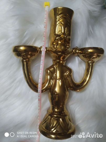 Сказочный подсвечник Люмьер новый 27 см