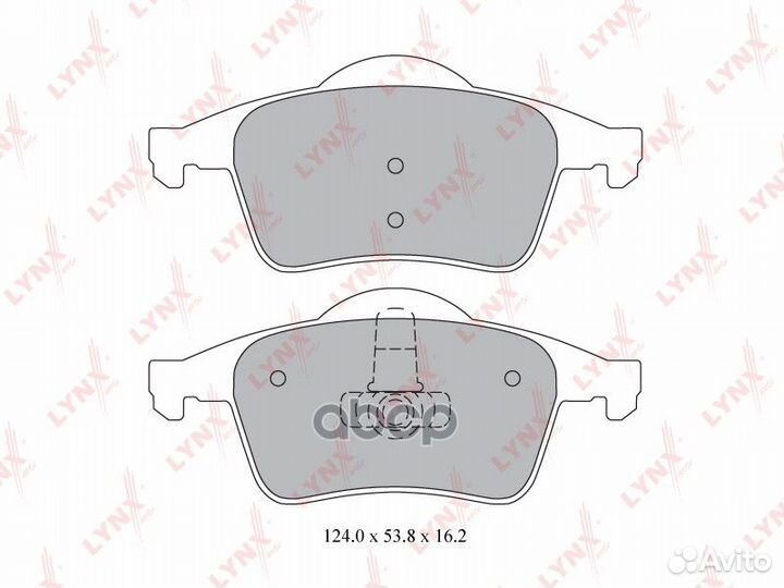 Колодки тормозные дисковые BD-7812 lynxauto