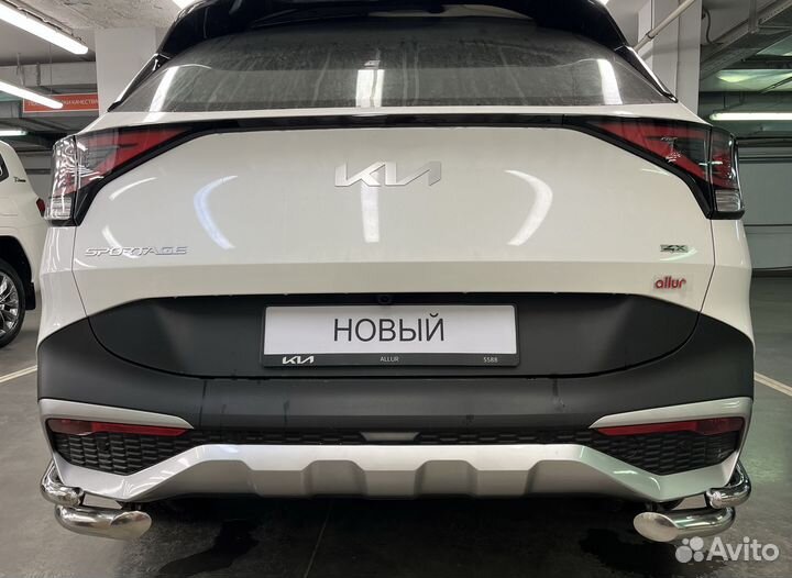 Защита заднего бампера KIA Sportage углы
