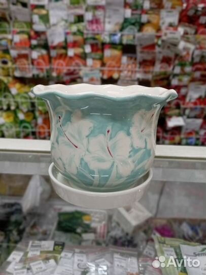 Горшок для цветов керамика