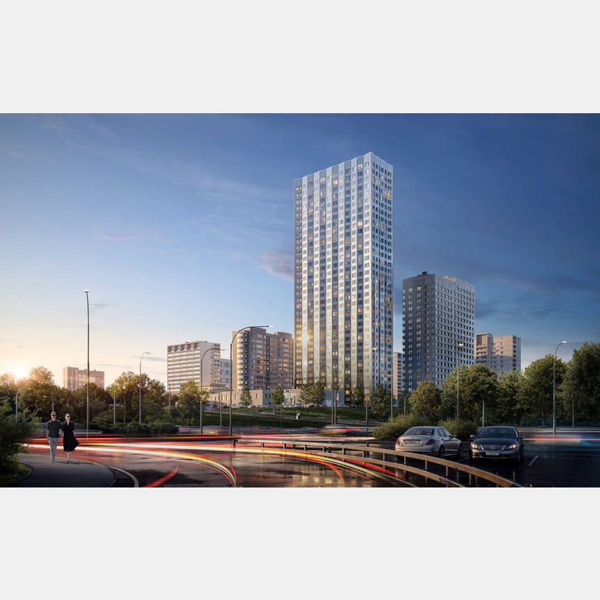 2-к. квартира, 53,3 м², 5/35 эт.