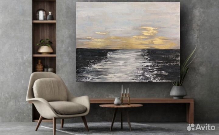 Картина акрил на холсте абстракции