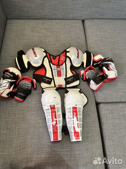 Хоккейные наколенники налокотники панцирь дет-подр