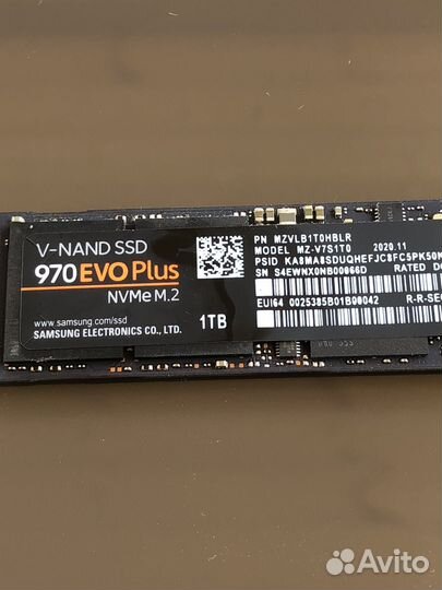 M2 nvme samsung 970evo plus 1tb