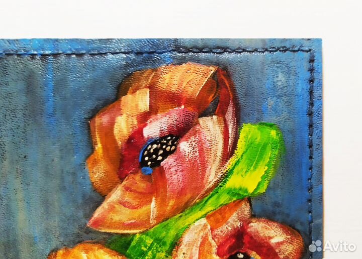 Обложка на паспорт ручной работы