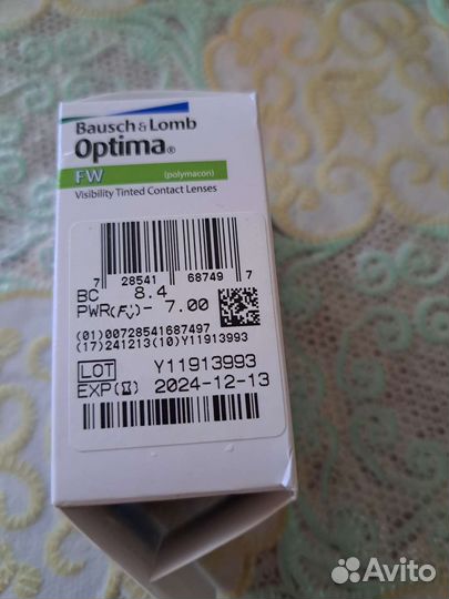 Линзы контактные