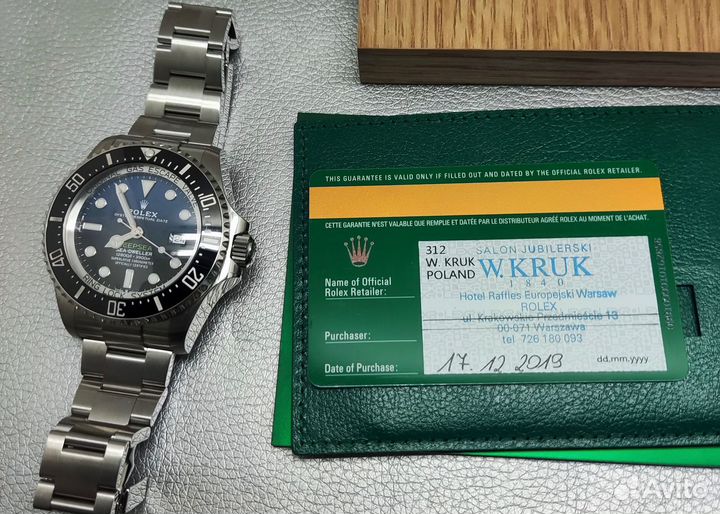 Часы Rolex Deepsea 44mm D-Blue 126660